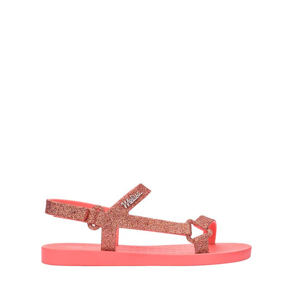 MINI MELISSA SUN DOWNTOWN II SANDALIA INFANTIL ROSA GLITTER 36099