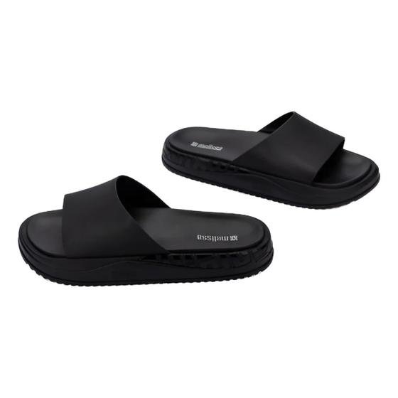Chinelo Melissa Beach Slide Bold Adulto Preto 36883