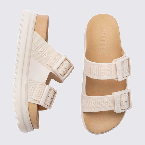 Melissa Cozy M-Lover Platform Sandália Plataforma Adulto Bege 35977