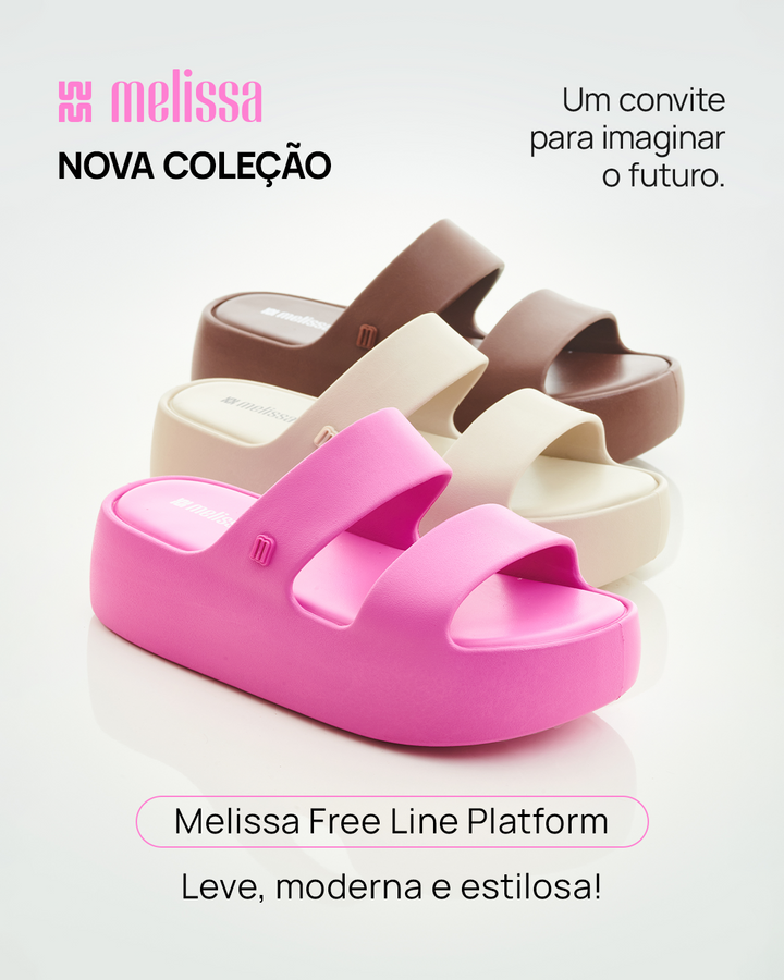 Slide Melissa Free Line Platform adulto na cor bronze, com tira única larga e solado plataforma – calçado moderno, leve e confortável para o dia a dia.

Palavra-chave principal:
Melissa Free Line Platform

Palavras-chave relacionadas:
Melissa 37824, slide bronze Melissa, sandália plataforma Melissa, Melissa com tira larga, calçado confortável, slide moderno, Melissa casual, sandália bronze adulto, Melissa plataforma, calçado leve adulto
