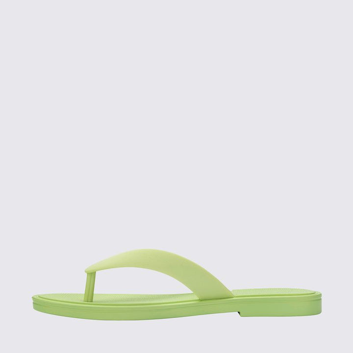 Melissa Sun Aurora Chinelo Adulto Verde Com visual moderno e acabamento fosco