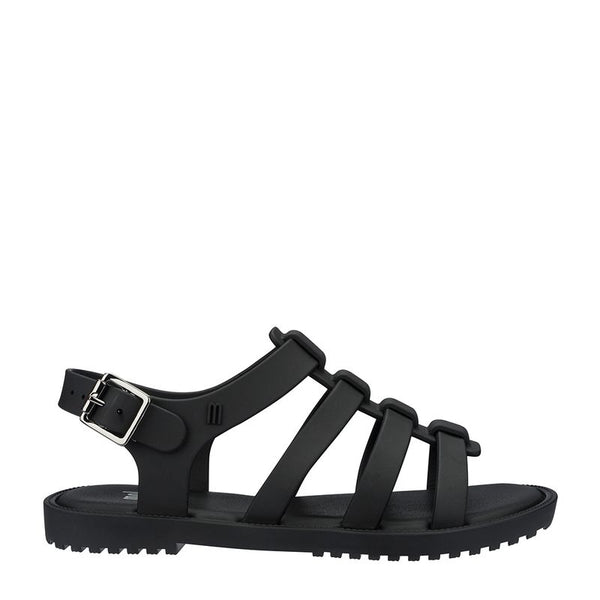Sandália infantil Mini Melissa Flox na cor preto opaco, com tiras largas no cabedal, fechamento com fivela lateral e solado reto. Produzida em Melflex, é leve, resistente e ideal para o dia a dia das crianças, combinando conforto, segurança e estilo moderno.

Palavra-chave principal: Mini Melissa Flox Infantil
Palavras-chave relacionadas: sandália preta infantil, Melflex, tiras largas, fivela lateral, calçado confortável, sandália resistente, estilo casual infantil.