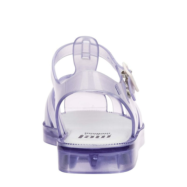 Sandália infantil Mini Melissa Possession na cor vidro transparente, com tiras em estilo fisherman, fecho lateral com fivela e solado reto. Produzida em Melflex, é leve, flexível e perfeita para looks estilosos e divertidos no dia a dia das crianças.

Palavra-chave principal: Mini Melissa Possession Infantil
Palavras-chave relacionadas: sandália infantil transparente, Melflex, fecho com fivela, calçado confortável, estilo clássico, sandália jelly.