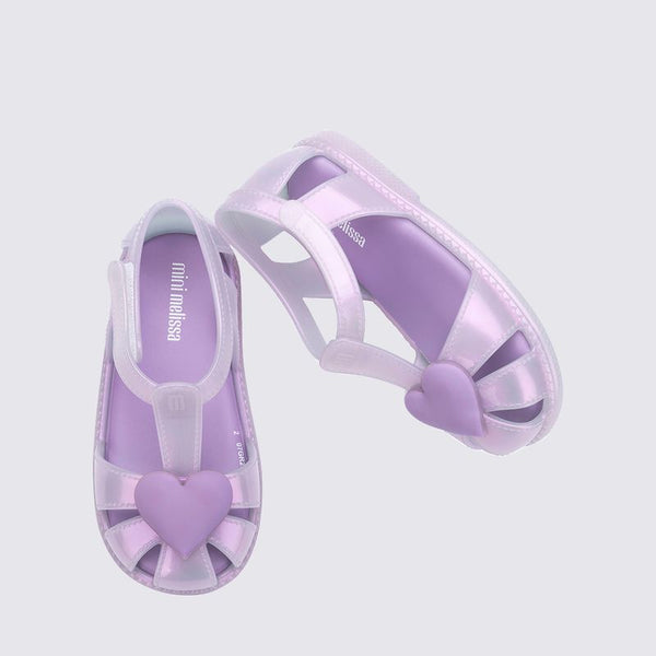 Mini Melissa Hip Heart Ballerina Baby Lilás Metalizado 37783