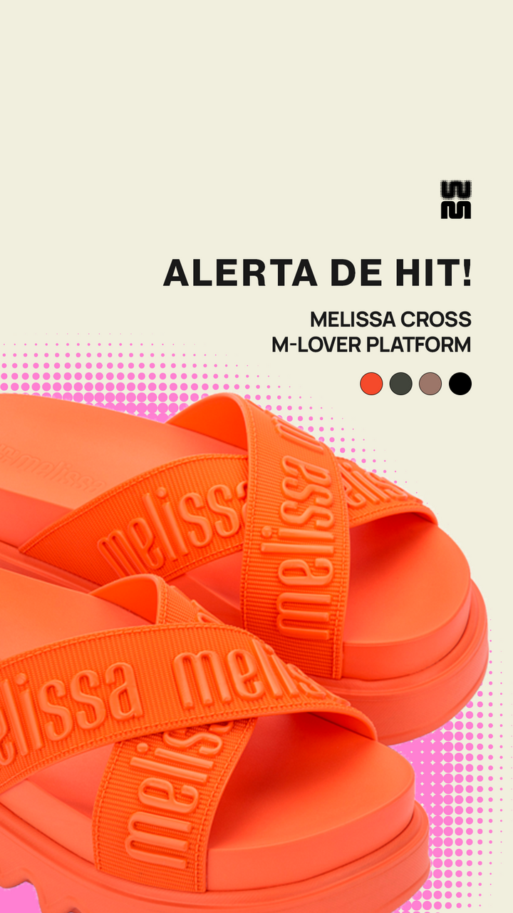 Sandália Melissa Cross M Lover Platform Adulto 37368 – sandália plataforma com tiras cruzadas em Melflex, solado robusto e palmilha anatômica, unindo conforto e estilo moderno para looks urbanos.

🔑 Palavra-chave principal:
Sandália Melissa Cross M Lover Platform Adulto 37368

🔍 Palavras-chave relacionadas:
Melissa Cross plataforma, sandália Melissa M Lover, Melissa tiras cruzadas, sandália confortável Melissa