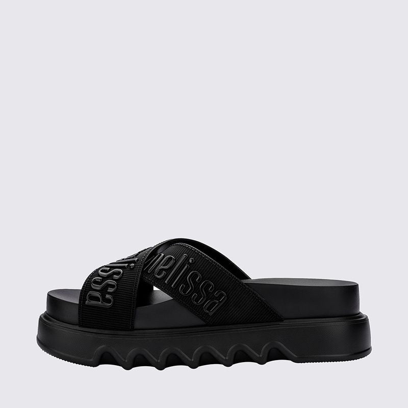 Sandália Melissa Cross M Lover Platform Adulto Preto 37368