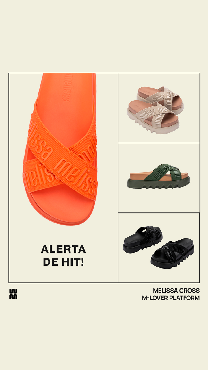 Sandália Melissa Cross M Lover Platform Adulto 37368 – sandália plataforma com tiras cruzadas em Melflex, solado robusto e palmilha anatômica, unindo conforto e estilo moderno para looks urbanos.

🔑 Palavra-chave principal:
Sandália Melissa Cross M Lover Platform Adulto 37368

🔍 Palavras-chave relacionadas:
Melissa Cross plataforma, sandália Melissa M Lover, Melissa tiras cruzadas, sandália confortável Melissa